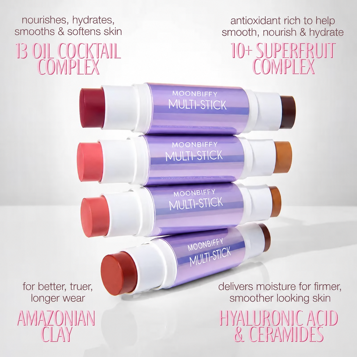 🔥 Buy 1 get 1 free multi-stick with brush - cream blush & bronzer