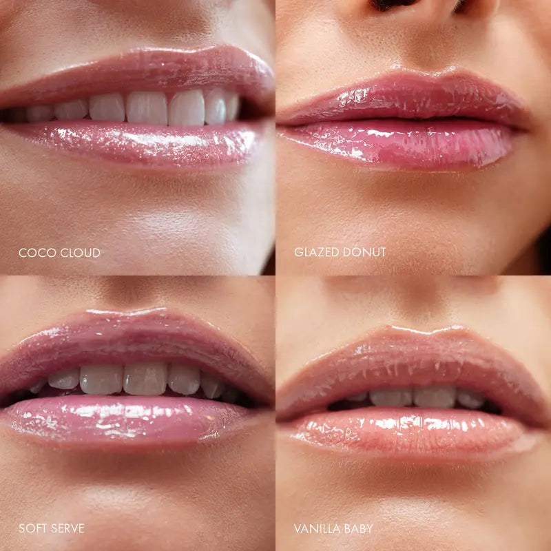 Hydrating Lip Gloss - High Shine & Tinted, Infused with Hyaluronic Acid, Jojoba Oil & Shea Butter