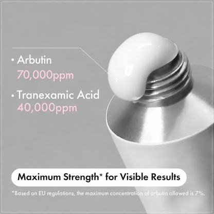 [MOONBIFFY Official] Arbutin 7% + Tranexamic Acid 4% Cream, 70,000ppm Arbutin, 40,000ppm TXA, Niacinamide, Glutathione, Dark Spots, Freckle, Blemishes, Pigmentation, Korean Skin Care, 50ml, 1.69 fl.oz.
