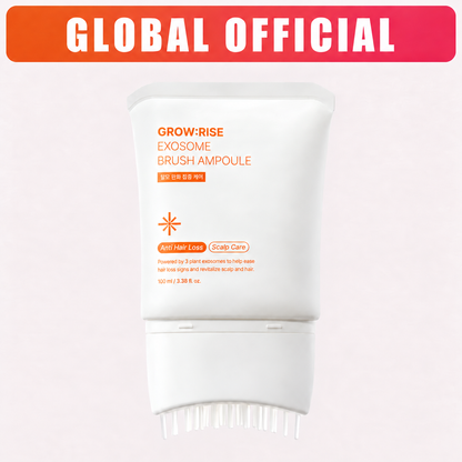 Hair Growth Serum with Built-In Brush | Exosome Scalp Serum for Hair Thickening & Strengthening, Korean Hair Care | 3.38 fl. oz.
