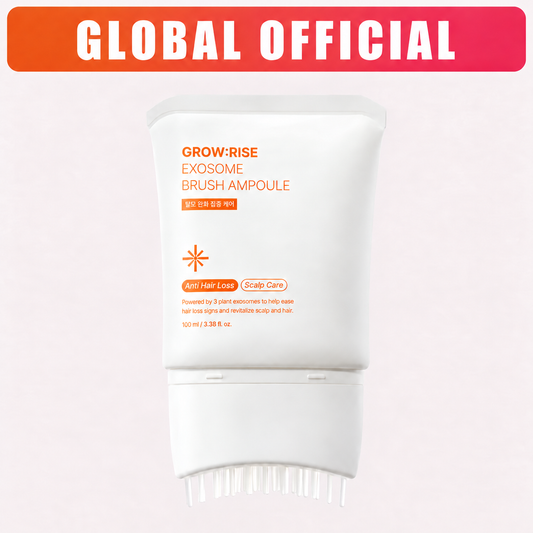 Hair Growth Serum with Built-In Brush | Exosome Scalp Serum for Hair Thickening & Strengthening, Korean Hair Care | 3.38 fl. oz.
