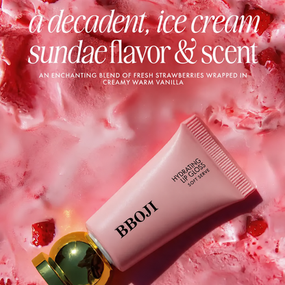 Hydrating Lip Gloss - High Shine & Tinted, Infused with Hyaluronic Acid, Jojoba Oil & Shea Butter